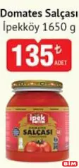 İPEKKÖY DOMATES SALÇASI 1650 G fiyat ve kampanya bilgisi